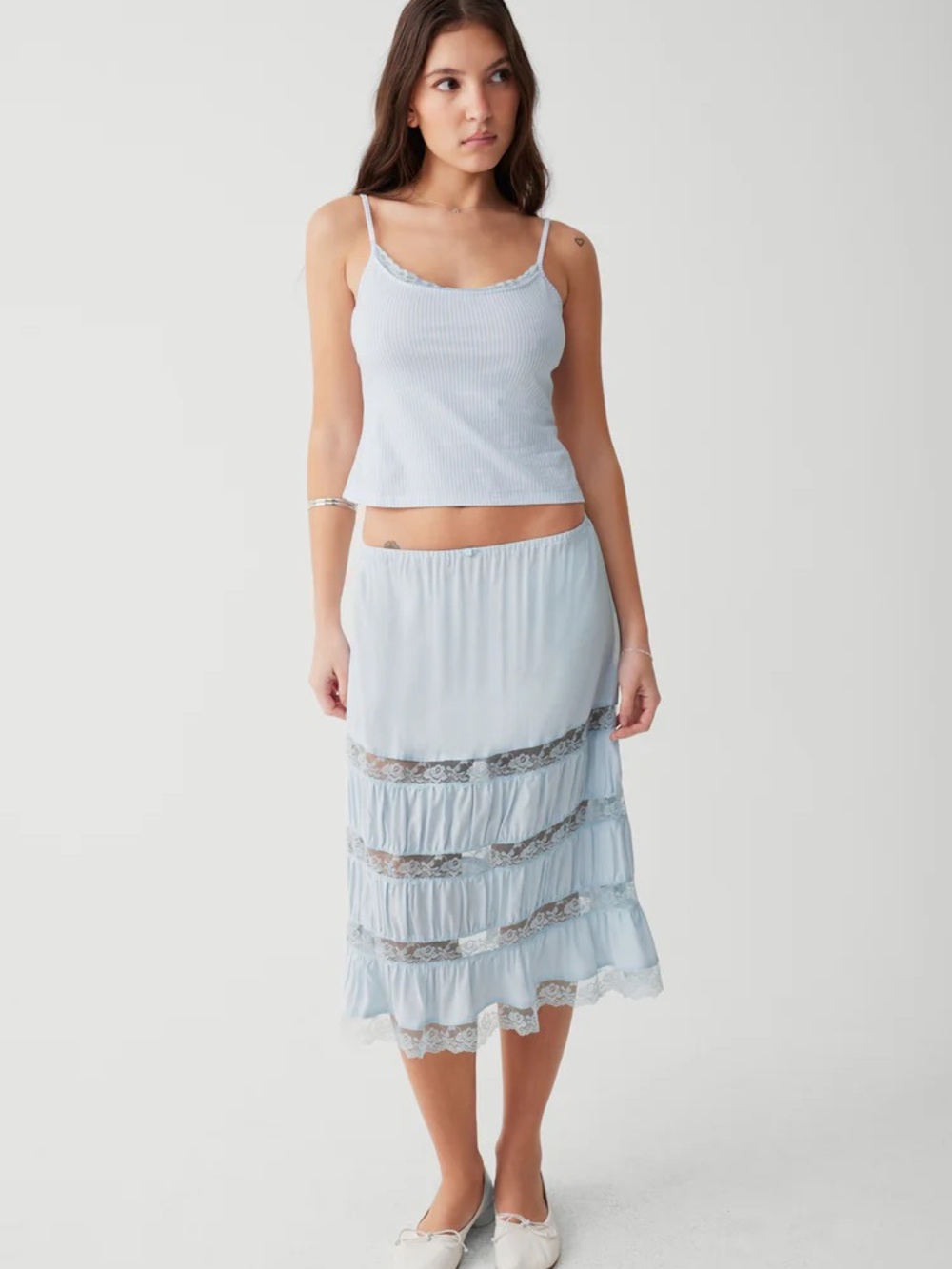 NWT Frankie’s Bikini’s “Solstice Midi Skirt”